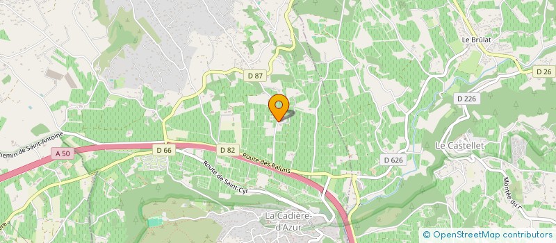 localisation de l'entreprise LA PETITE FERME DE LA SUFFRENE  LA CADIERE-D'AZUR