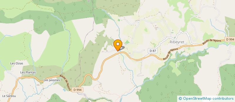 localisation de l'entreprise LA PETITE FERME DE SABRINA  RIBEYRET