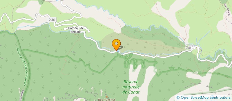 localisation de l'entreprise LA PETITE FERME DU CONFLENT  CONAT