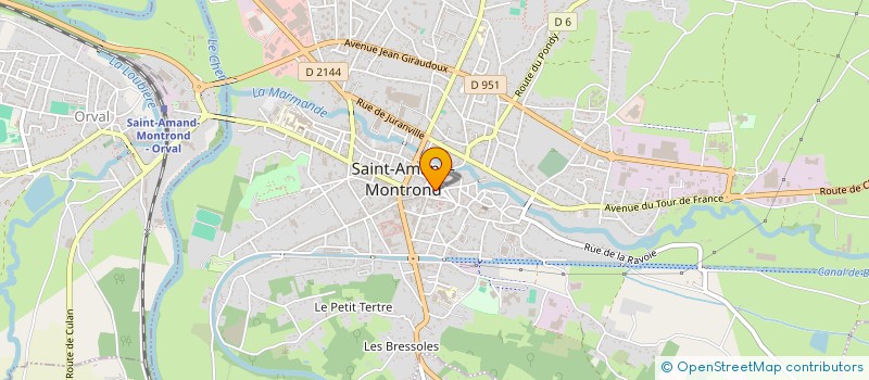 localisation de l'entreprise LA PETITE FERMIERE à SAINT-AMAND-MONTROND