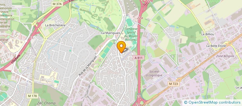 localisation de l'entreprise LA PETITE FERRIEROISE  CARQUEFOU