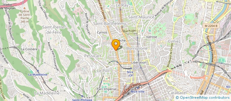 localisation de l'entreprise LA PETITE FLAMME à NICE