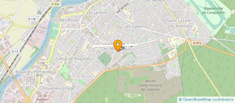 localisation de l'entreprise LA PETITE FLEURISTE  COMPIEGNE