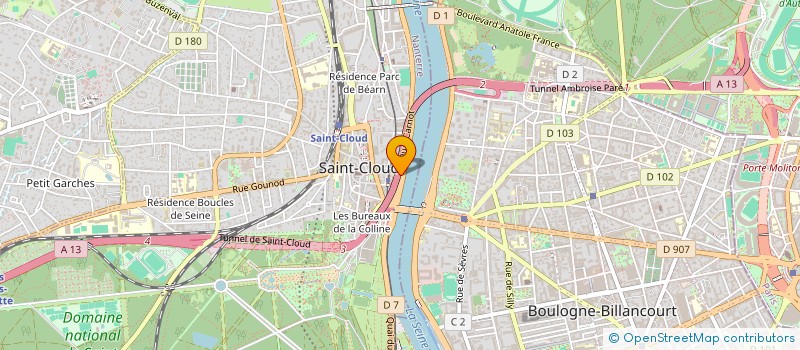 localisation de l'entreprise LA PETITE FOLIE à SAINT-CLOUD