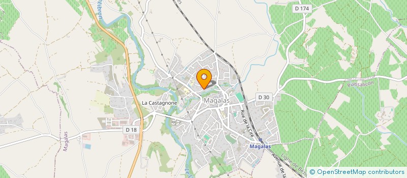 localisation de l'entreprise LA PETITE FOLIE  AUTIGNAC