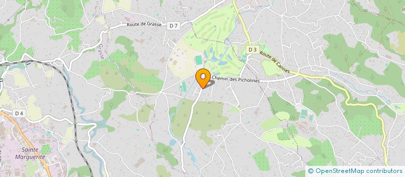 localisation de l'entreprise LA PETITE FONTAINE  CHATEAUNEUF-GRASSE