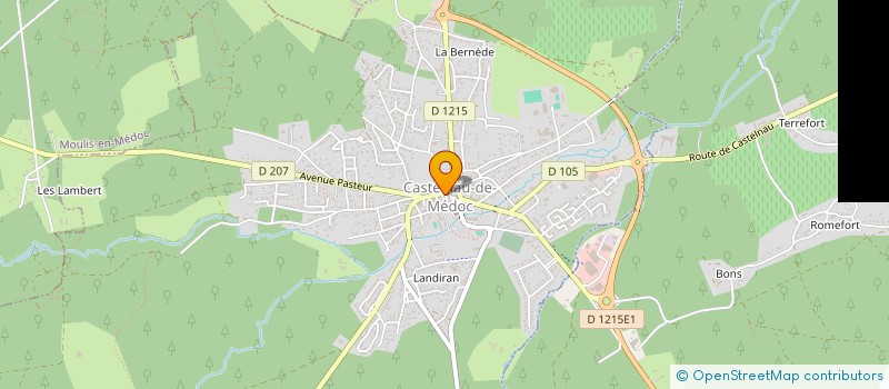 localisation de l'entreprise LA PETITE FOURMI ROUGE  CASTELNAU-DE-MEDOC