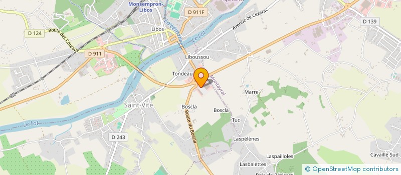 localisation de l'entreprise LA PETITE FRANCAISE  SAINT-VITE