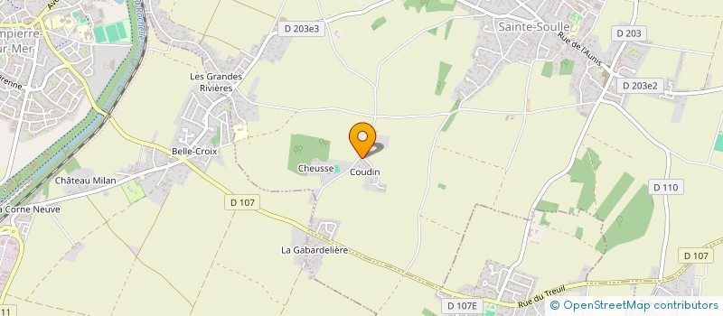 localisation de l'entreprise LA PETITE FRANCE  SAINTE-SOULLE