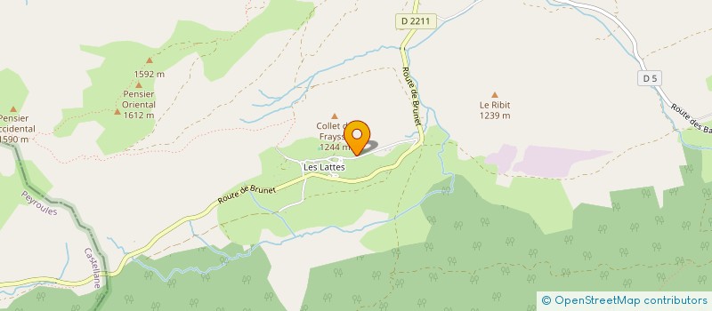 localisation de l'entreprise LA PETITE FRINGALE à SAINT-AUBAN