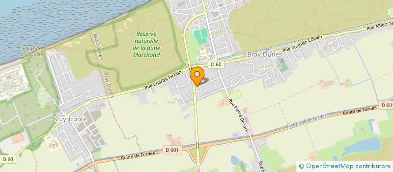 localisation de l'entreprise LA PETITE FRINGALE CHEZ SAM  BRAY-DUNES