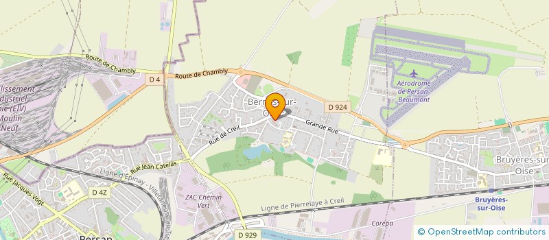 localisation de l'entreprise LA PETITE FRIPERIE  BERNES-SUR-OISE