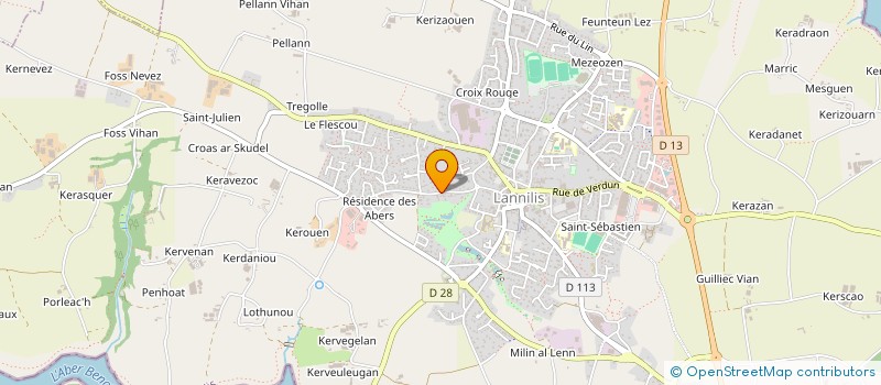 localisation de l'entreprise LA PETITE FUGUE  LANNILIS