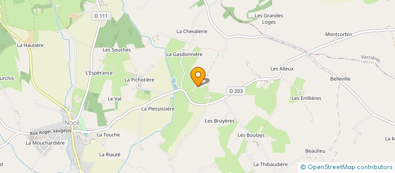 localisation de l'entreprise LA PETITE GAULARDIERE à PERCHE-EN-NOCE