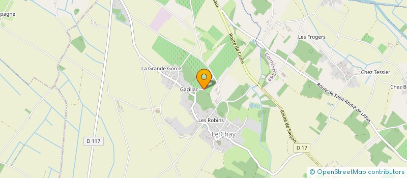 localisation de l'entreprise LA PETITE GORCE  LE CHAY