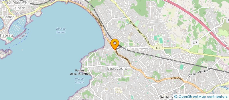 localisation de l'entreprise LA PETITE GORGUETTE  SANARY-SUR-MER