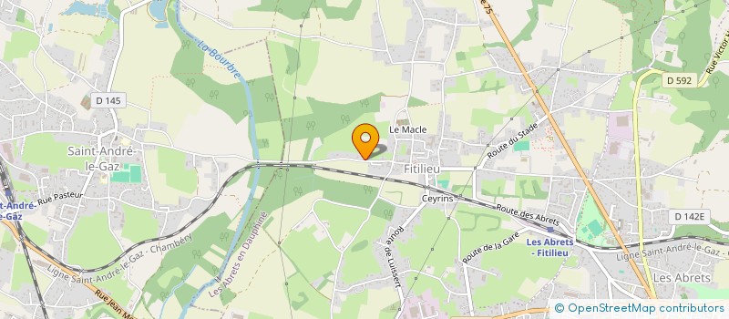 localisation de l'entreprise LA PETITE GRANGE  LES ABRETS EN DAUPHINE