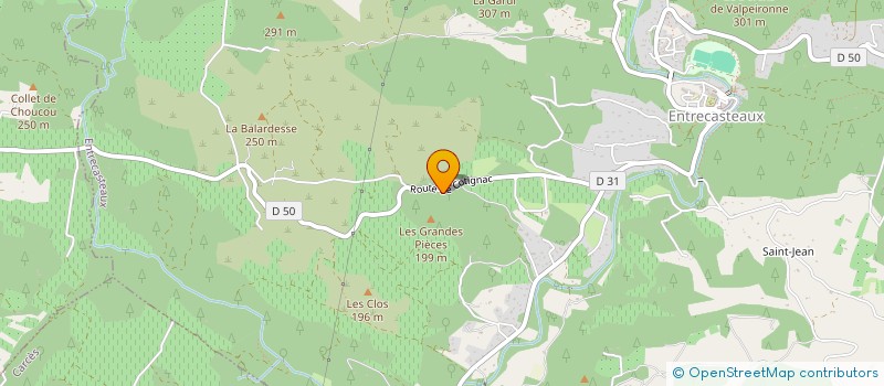 localisation de l'entreprise LA PETITE GRANGUE  CARCES