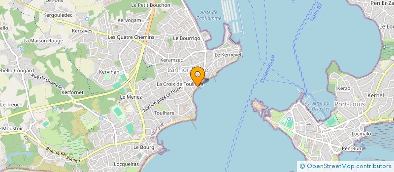 localisation de l'entreprise LA PETITE GREVE  LARMOR-PLAGE