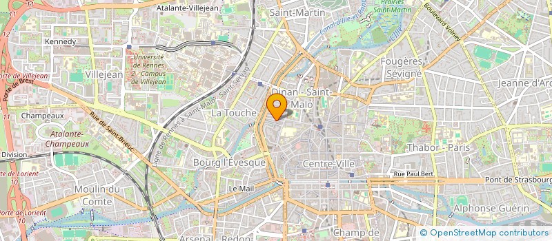 localisation de l'entreprise LA PETITE GREVE  RENNES