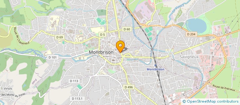 localisation de l'entreprise LA PETITE IMMOBILIERE DU FOREZ  MONTBRISON