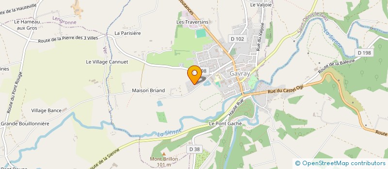 localisation de l'entreprise LA PETITE LANDE  GAVRAY-SUR-SIENNE