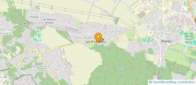 localisation de l'entreprise LA PETITE LANTERNE  PLAISIR