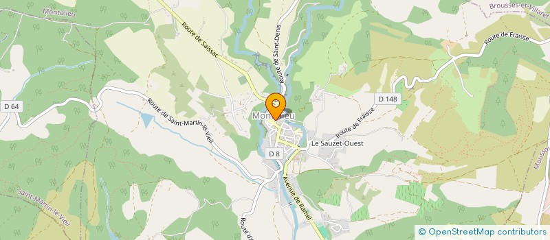 localisation de l'entreprise LA PETITE LIBRAIRIE  MONTOLIEU