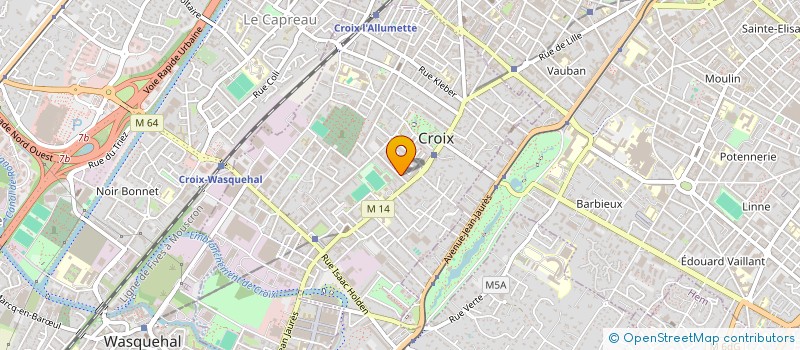 localisation de l'entreprise LA PETITE LOCOMOTIVE  CROIX