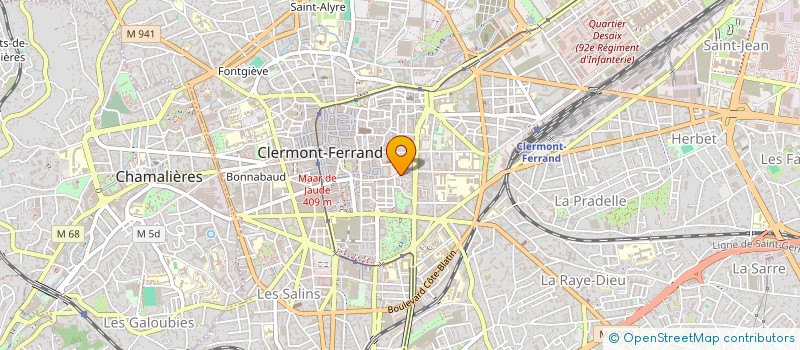 localisation de l'entreprise LA PETITE LOUTRE  CLERMONT-FERRAND