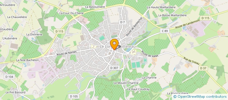 localisation de l'entreprise LA PETITE MAIN à LE LOROUX-BOTTEREAU