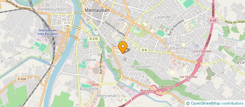 localisation de l'entreprise LA PETITE MAISON à MONTAUBAN