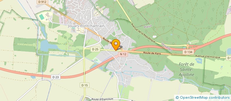 localisation de l'entreprise LA PETITE MAISON  JOUARS-PONTCHARTRAIN