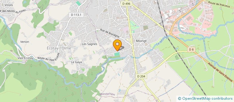 localisation de l'entreprise LA PETITE MAISON  MONTBRISON