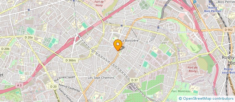 localisation de l'entreprise LA PETITE MAISON  MONTREUIL