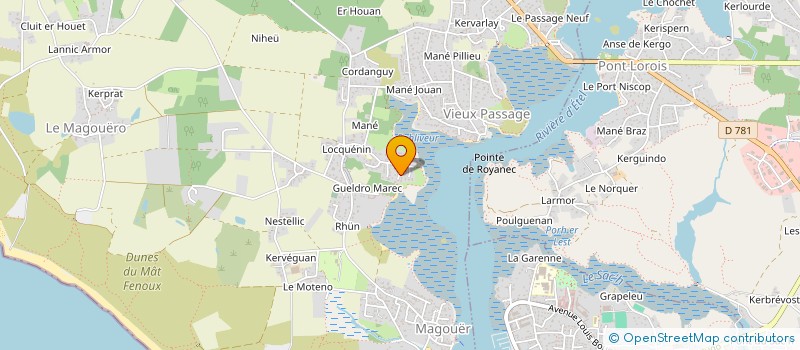 localisation de l'entreprise LA PETITE MAISON  PLOUHINEC