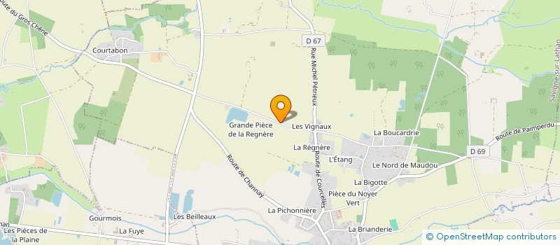 localisation de l'entreprise LA PETITE MAISON DANS LA PRAIRIE  SAVIGNE-SUR-LATHAN