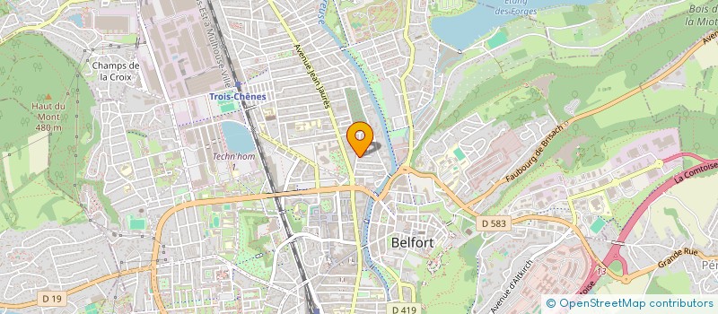 localisation de l'entreprise LA PETITE MAISON DE BRASSE à BELFORT