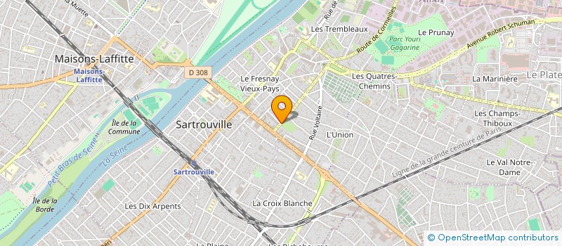 localisation de l'entreprise LA PETITE MAISON DE JESUS à SARTROUVILLE