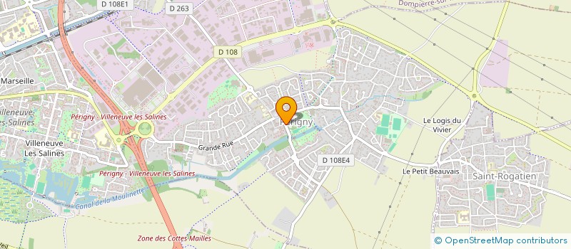 localisation de l'entreprise LA PETITE MAISON DE LA COTE  PERIGNY