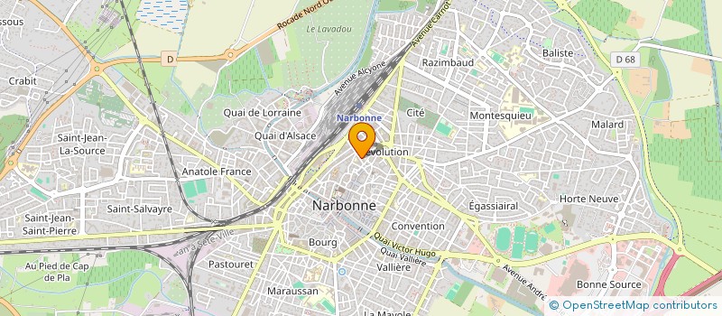 localisation de l'entreprise LA PETITE MAISON PATES AU BEURRE NARBONNE  NARBONNE