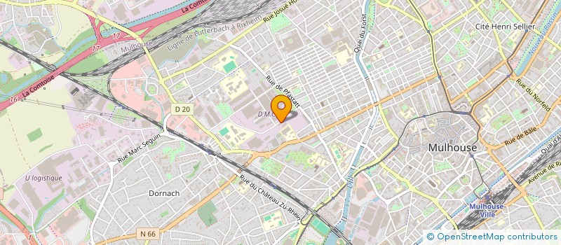 localisation de l'entreprise LA PETITE MANCHESTER  MULHOUSE