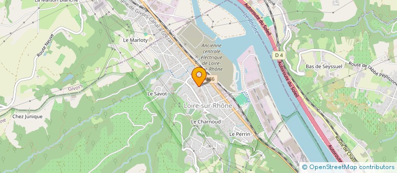 localisation de l'entreprise LA PETITE MANDARINE  LOIRE-SUR-RHONE