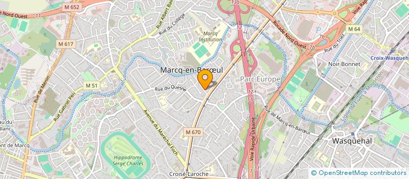 localisation de l'entreprise LA PETITE MARCQUOISE à MARCQ EN BAROEUL