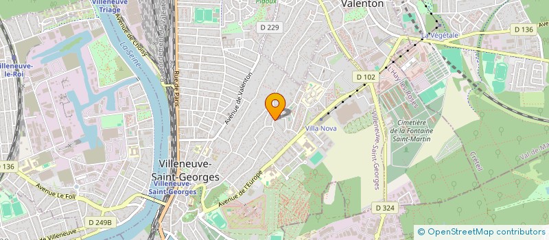 localisation de l'entreprise LA PETITE MARMITE  VILLENEUVE-SAINT-GEORGES