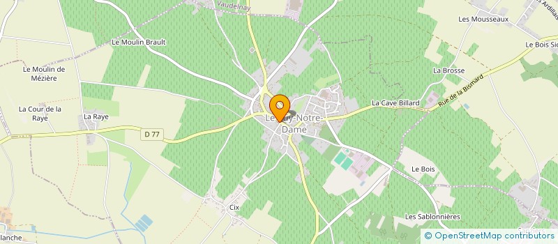 localisation de l'entreprise LA PETITE MONTAGNE  LE PUY-NOTRE-DAME