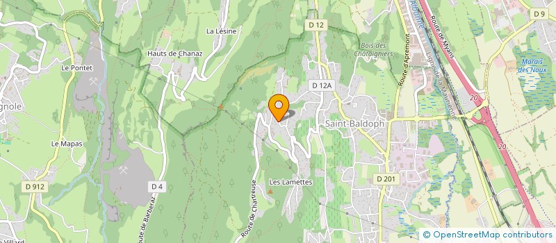 localisation de l'entreprise LA PETITE MONTAGNE à SAINT-BALDOPH