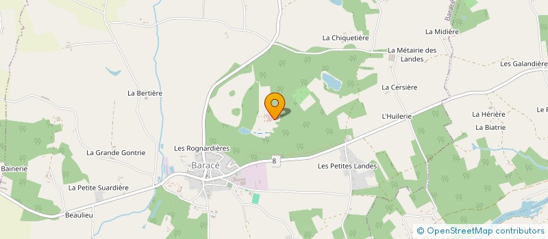 localisation de l'entreprise LA PETITE MOTTE  DURTAL