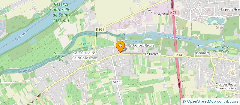 localisation de l'entreprise LA PETITE MOTTE  SAINT-HILAIRE-SAINT-MESMIN