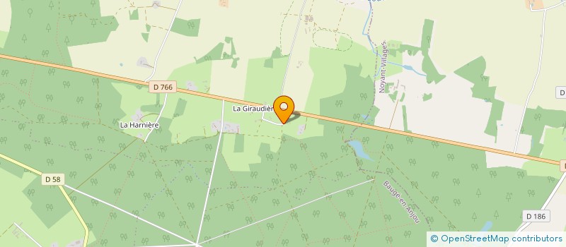 localisation de l'entreprise LA PETITE MOTTE  BAUGE-EN-ANJOU